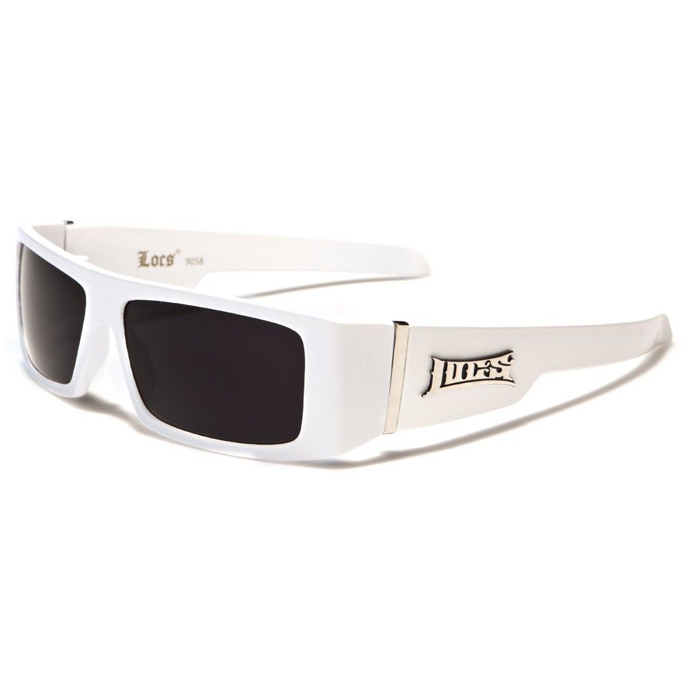 Jual LOCS RECTANGLE MEN'S SUNGLASSES - LOC 9058 -WHITE | Shopee Indonesia