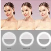 Ring Light Selfie Lampu Selfie Led.rechargeable Monile ( Bulat Rp 12 )