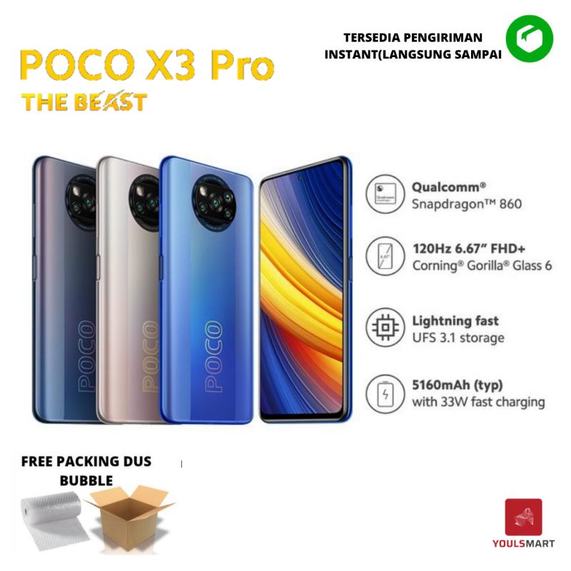 Jual Xiaomi Poco X3 Pro Snapdragon 860 Garansi Resmi Shopee Indonesia 0296