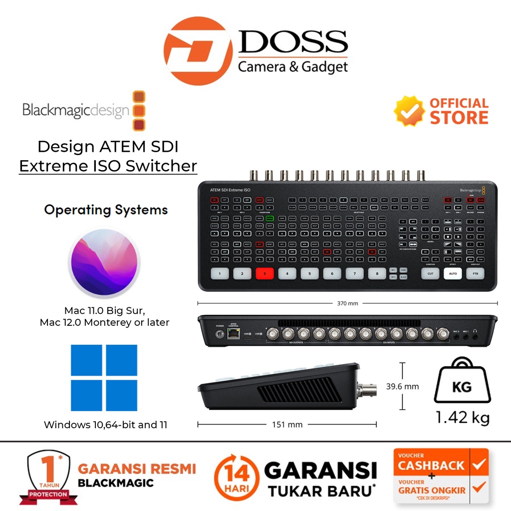 Jual Blackmagic Design ATEM SDI Extreme ISO Switcher | Shopee Indonesia