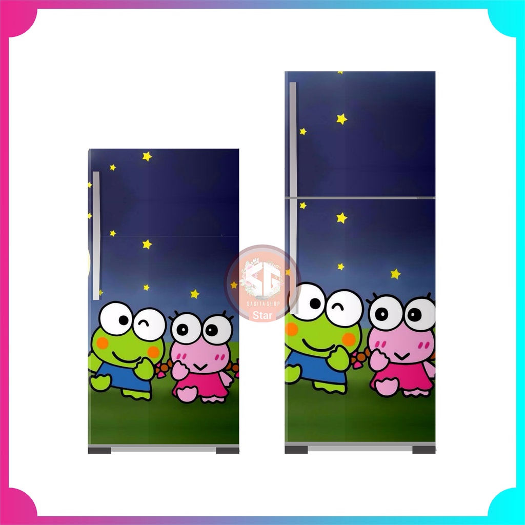 Jual STIKER Kulkas 1 Pintu dan STICKER Kulkas 2 Pintu Motif Terbaru ...