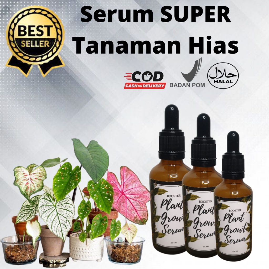 Jual Terlaris Cod Serum Tanaman Hias Terampuh Pupuk Organik Cair Organik Penyubur Tanaman Hias