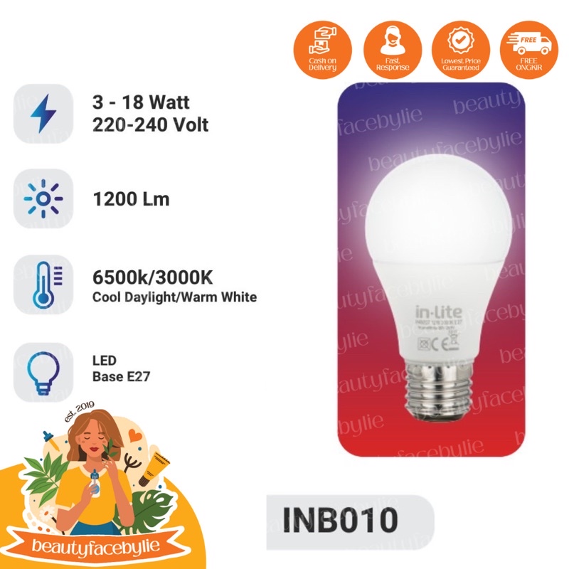 Jual Inlite Inb Value Series Bola Lampu Bohlam Led Shopee Indonesia