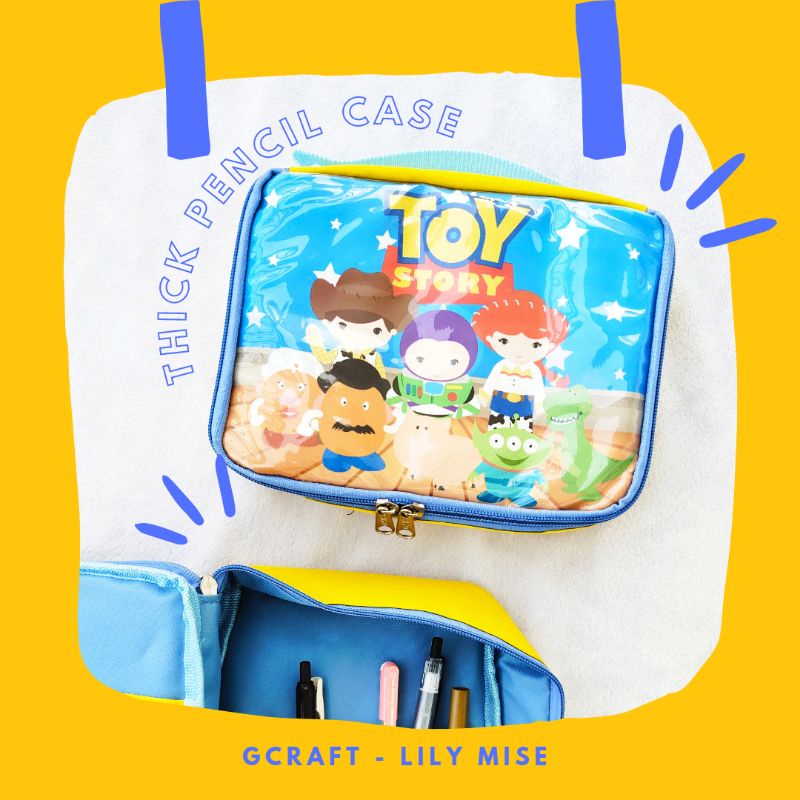 Jual thick pencil case art case tempat pensil kotak pensil