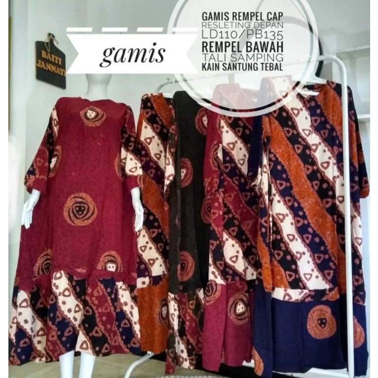 Jual Gamis Rempel Cap Serian (5 Pcs / model) | Shopee Indonesia