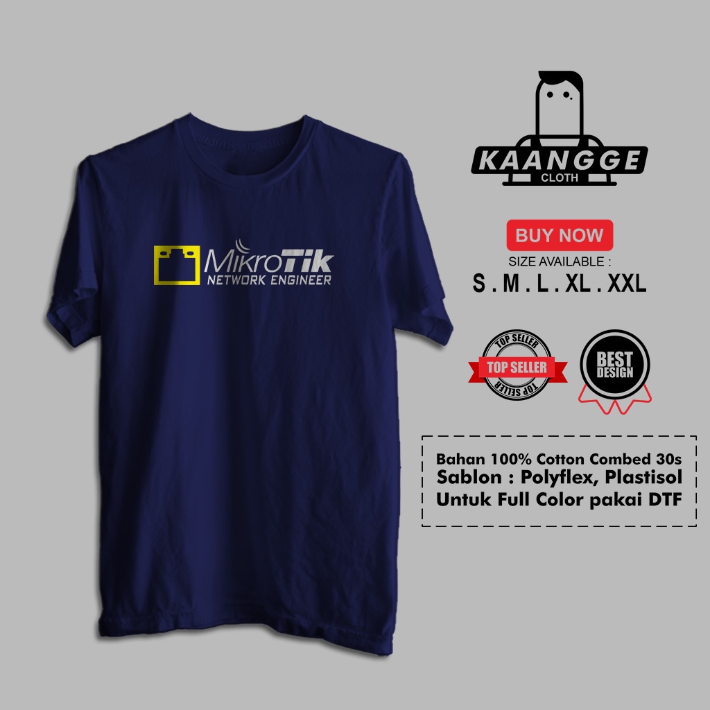 Jual Kaos Mikrotik Network Engineer v2 Baju Perusahaan | Shopee Indonesia