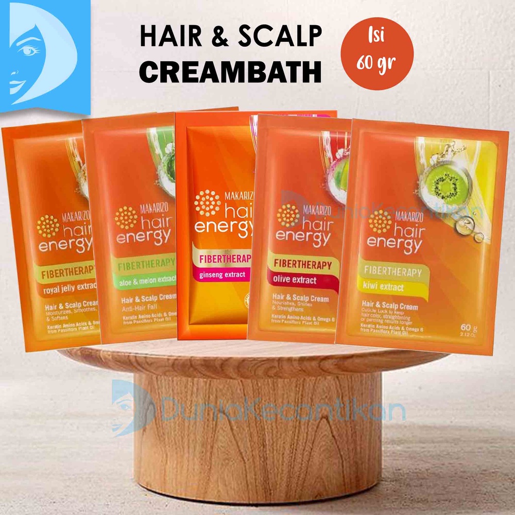 Jual Makarizo Hair Energy FIbertherapy Hair & Scalp Creambath Masker ...