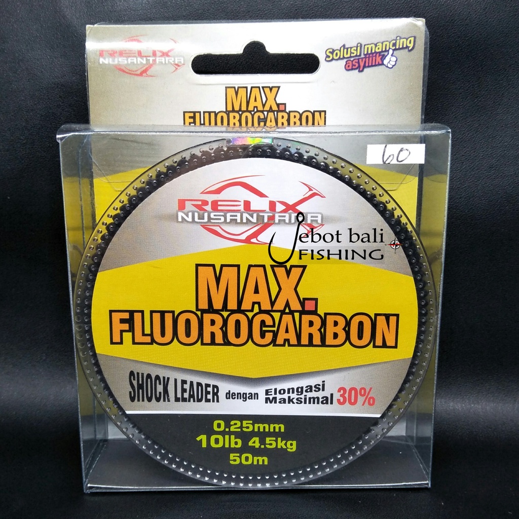 Jual Senar Leader Max Fluorocarbon 10 12 15 18 lb Relix Nusantara