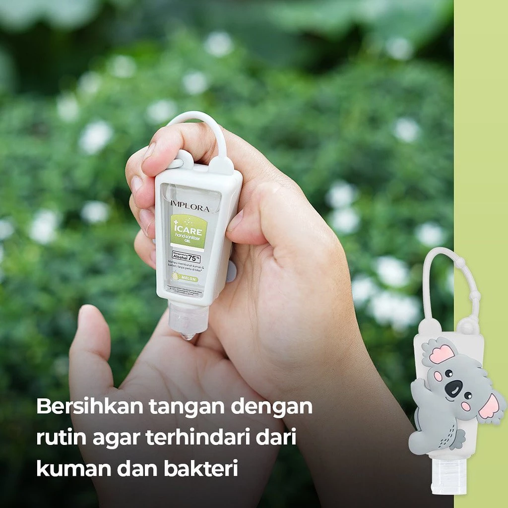 Gel Sanitizer Tangan Implora Icare 30ml - Perlindungan Kesehatan dan Kebersihan