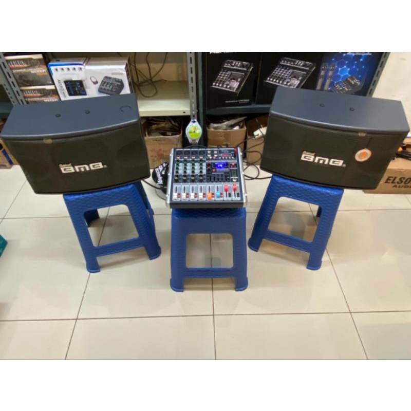 Jual paket sound system bmb 8 inch paketan karaoke cafe dan resto 8 inch bmb + power mixer paket
