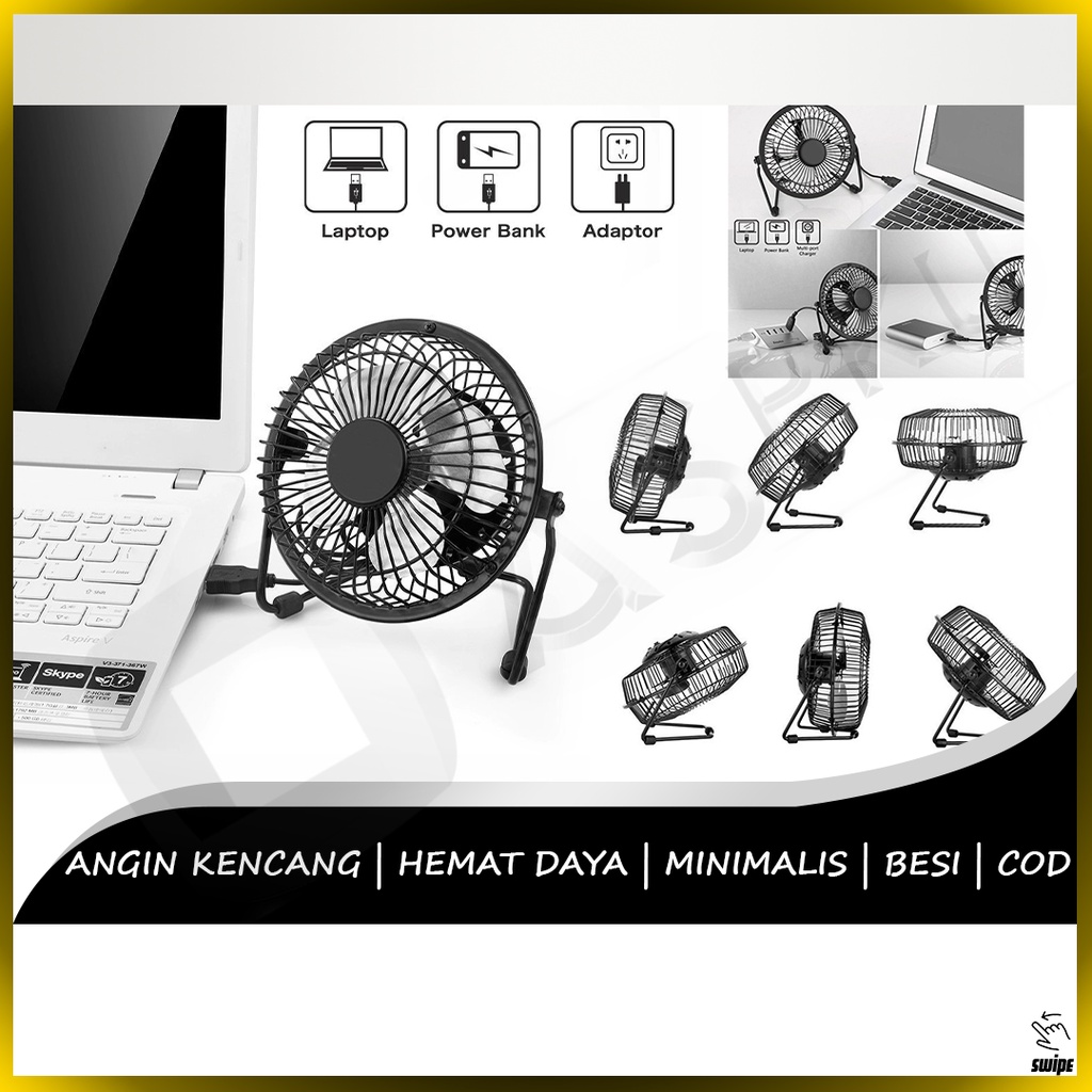 Jual Kipas Meja Besi Usb Powered Metal Kipas Angin Multi Fungsi Pendingin Fan Ac Meja Kerja 5557