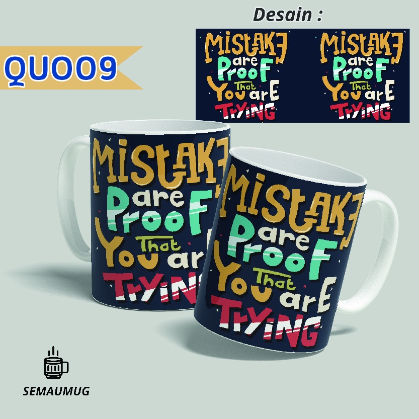 Jual Mug Lettering Quote Kata Motivasi Kopi Kado Gelas Cangkir Print