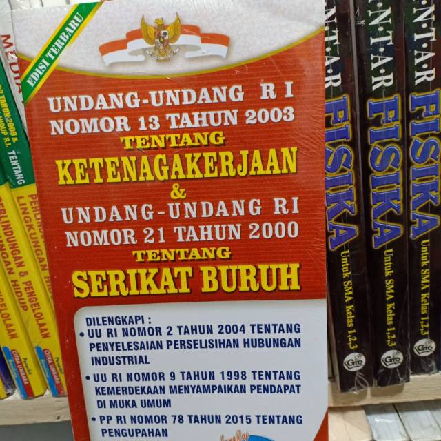 Jual Undang Undang Nomor 13 Tahun 2003 Tentang Ketenagakerjaan Shopee