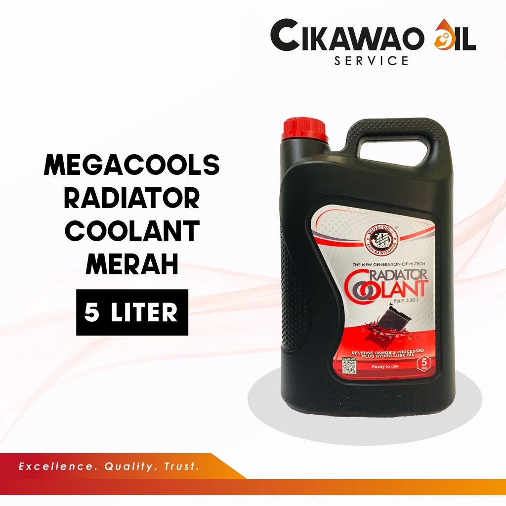 Jual Megacools Radiator Coolant Merah 5L | Shopee Indonesia