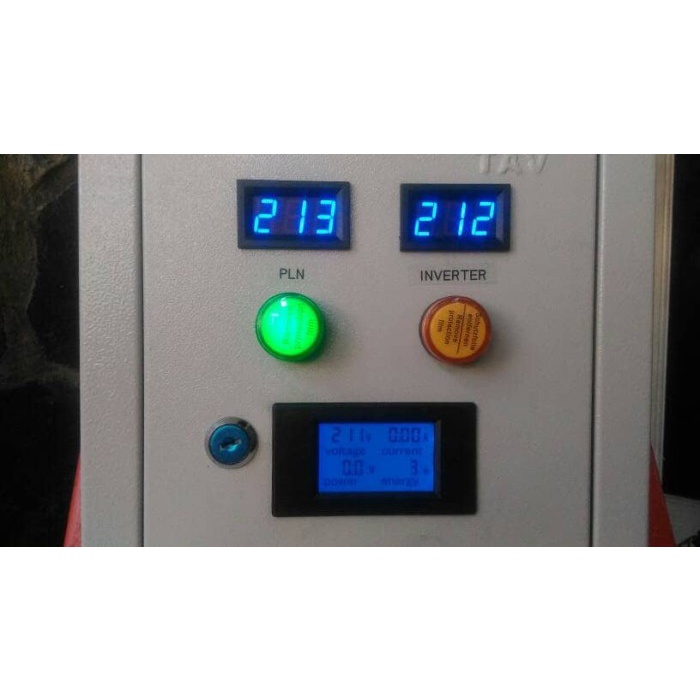 Jual Panel ATS Inverter PLTS Surya Genset PLN dengan Timer 2200 Watt ...