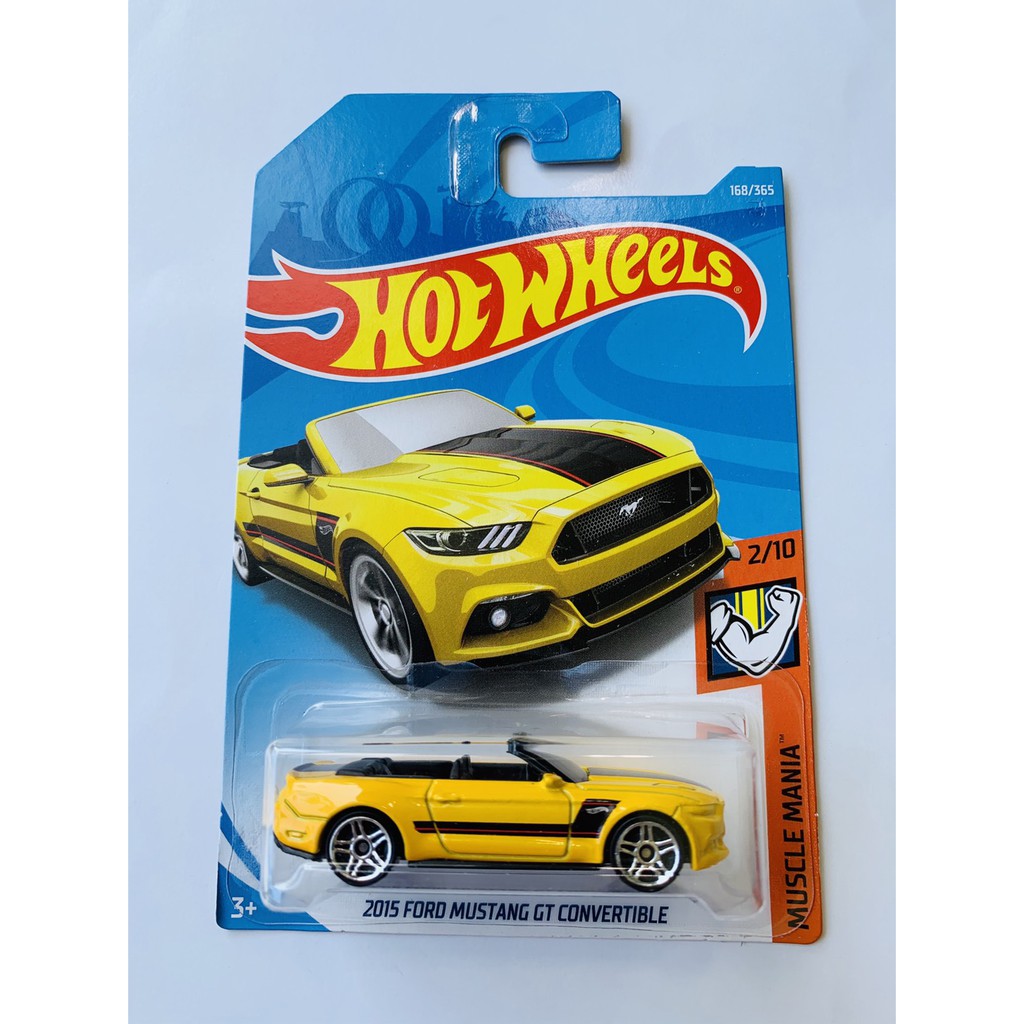 Jual Hot Wheels Hotwheels 2015 Ford Mustang Gt Convertible Kuning Muscle Mania Car Diecast 1746
