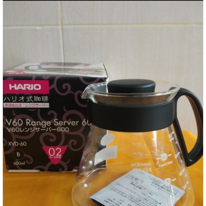Jual Hario V60 Range Server 600 ML Black | Shopee Indonesia