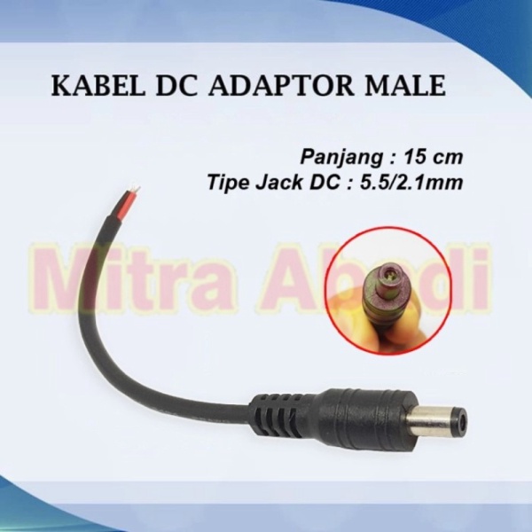 Jual New Kabel Jack DC CowokMale Buntung Mitra LED shopee | Shopee ...