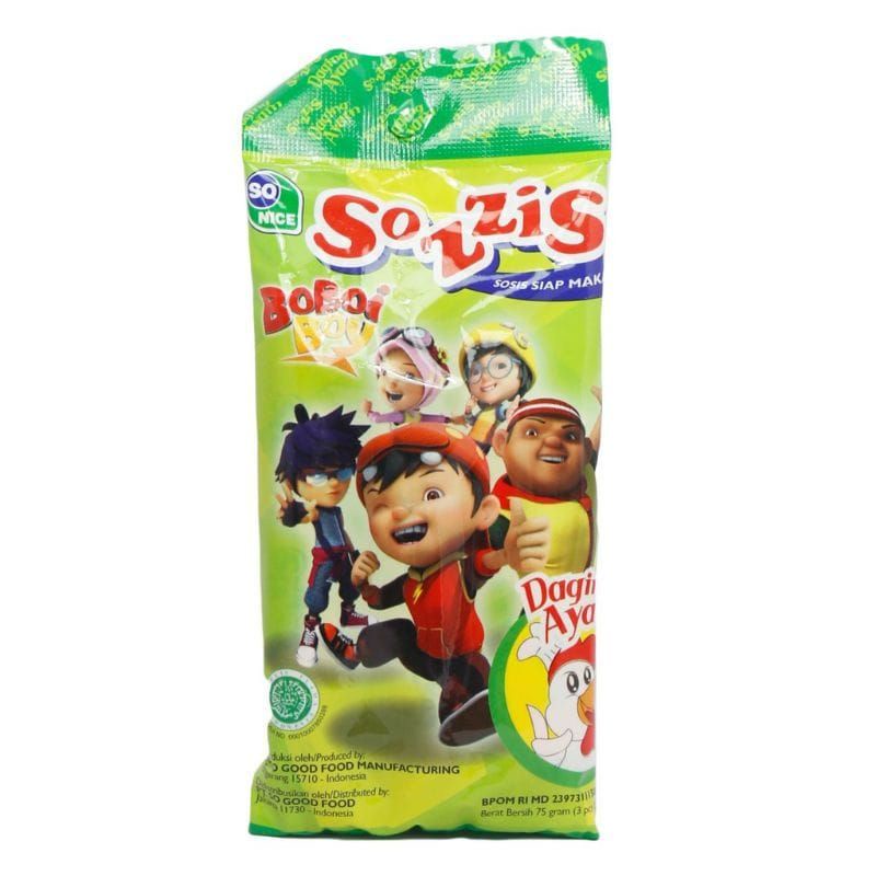 Jual Sozzis Sosis Ayam/Sapi/BoboiBoy Ayam 3x25gr | Shopee Indonesia