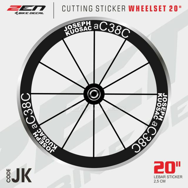 Jual Cutting stiker wheel set 20 .. | Shopee Indonesia