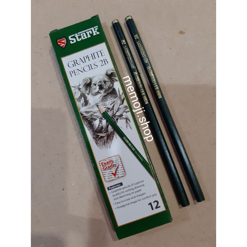 Jual Pensil 2B Murah Hijau & Biru (12pc) | Shopee Indonesia