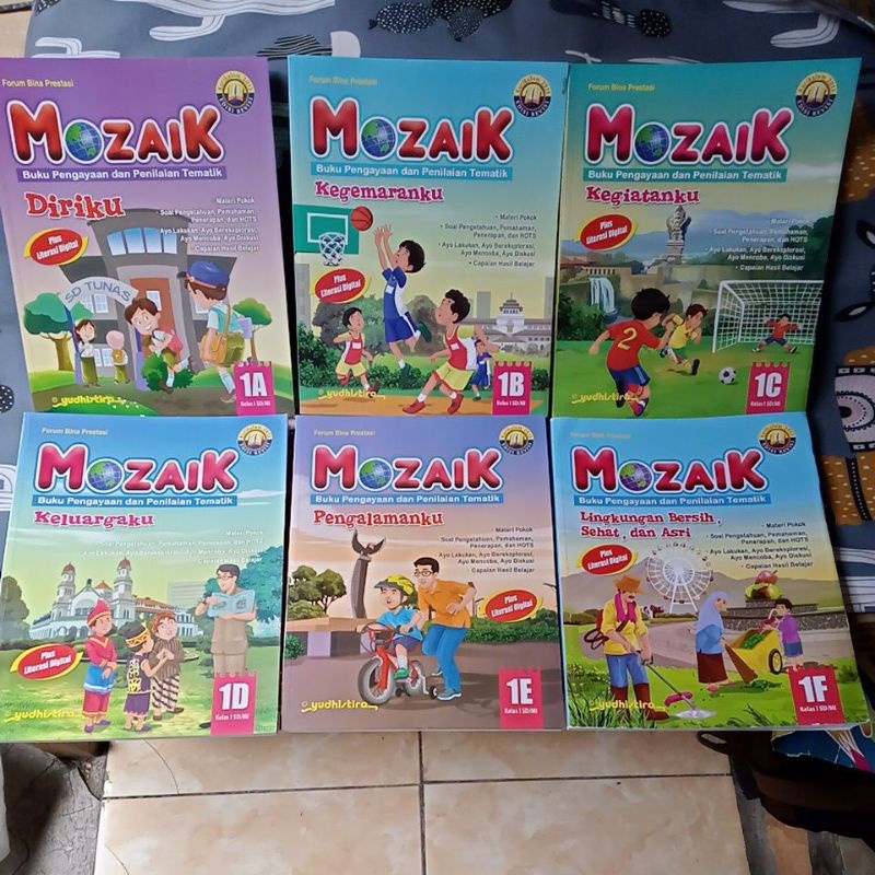 Jual MOZAIK BUKU PENGAYAAN DAN PENILAIAN TEMATIK KELAS 1A 1B 1C 1D 1E ...