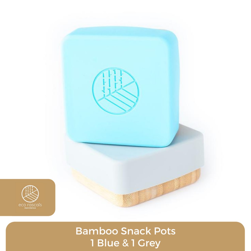 Bamboo Snack Pot - Grey