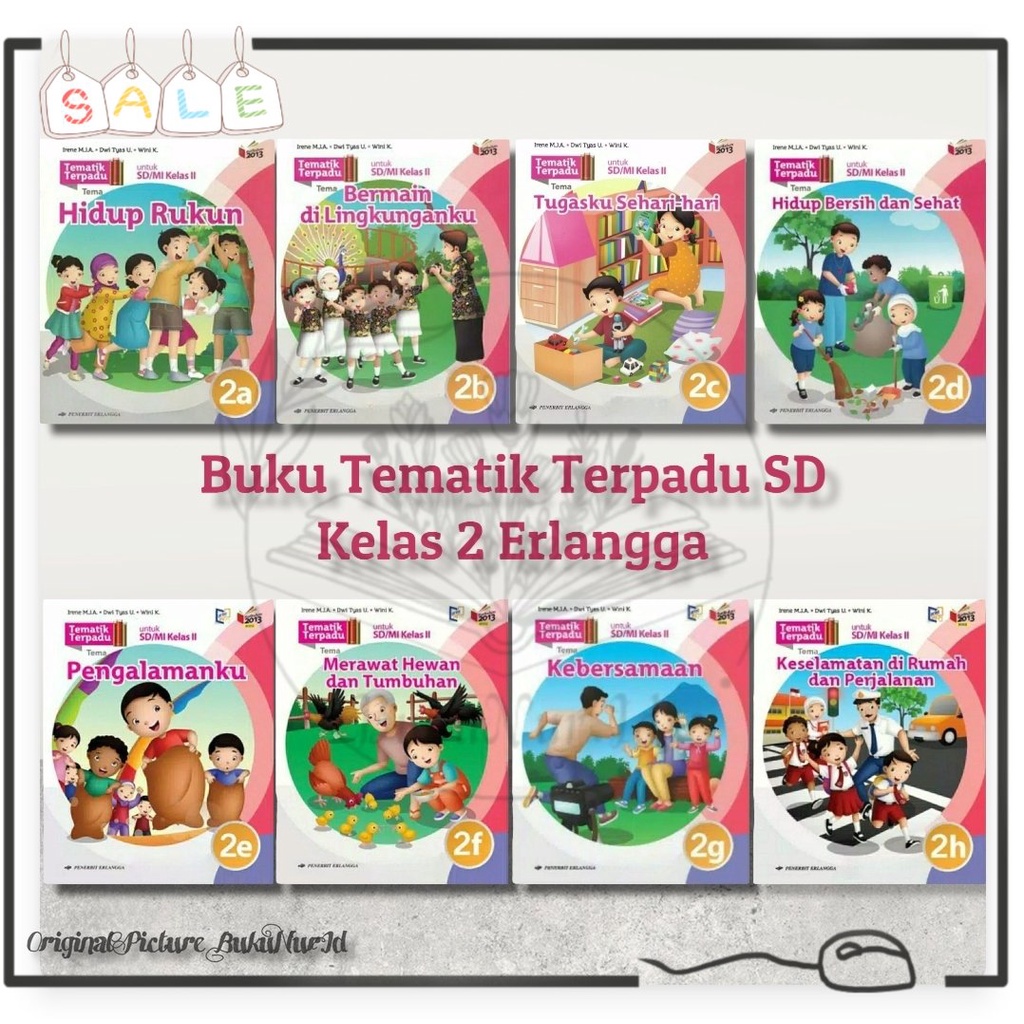 Jual BUKU TEMATIK TERPADU UNTUK KELAS 2 SD/MI 2A.2B.2C.2D.2E.2F.2G.2H ...
