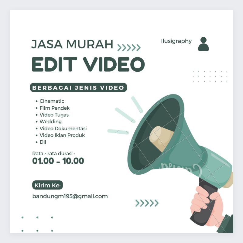 Jual Jasa Edit Video | Cinematic | Wedding | Dokumentasi | Film Pendek