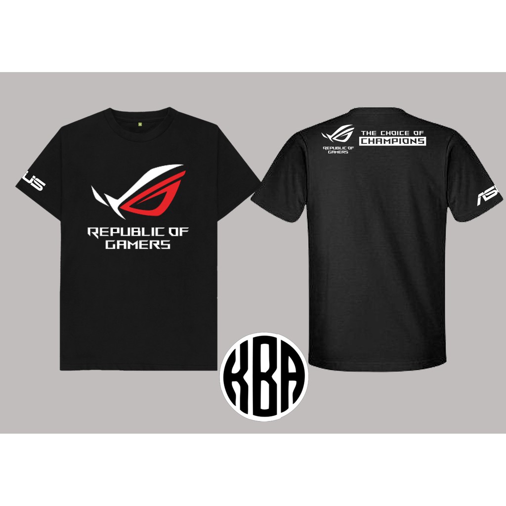 Jual TSHIRT KAOS ASUS ROG REPUBLIC OF GAMERS | Shopee Indonesia