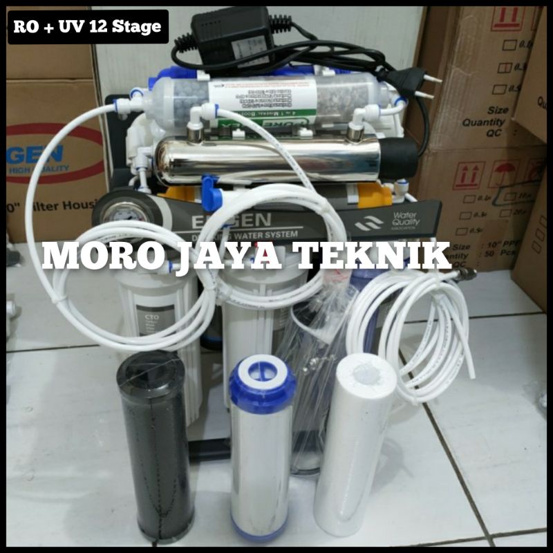 Jual Mesin Air Minum RO 100gpd 12step Komplit UV Filter Air Minum