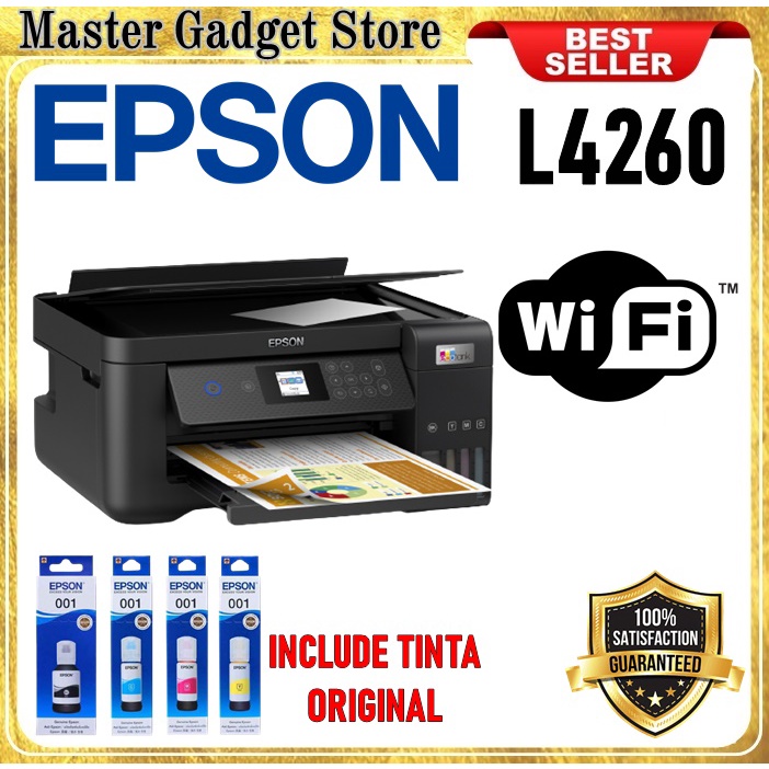 Jual Printer Epson L4260 Ecotank A4 Wi Fi Duplex All In One Pengganti L4160 Shopee Indonesia 3283