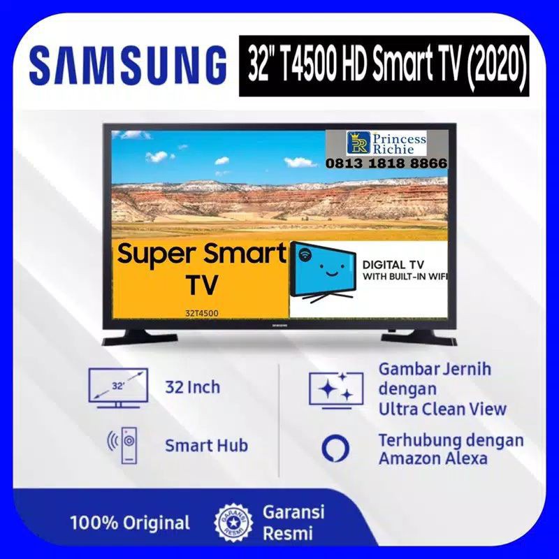 Jual TV SAMSUNG SMART LED 32 INCH T4500 | Shopee Indonesia
