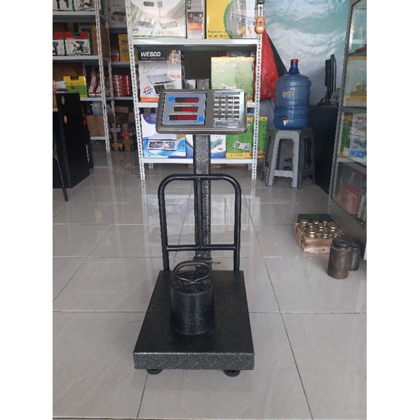 Jual Timbangan Digital 100kg Timbangan Lantai Elektrik Wesco Timbangan ...