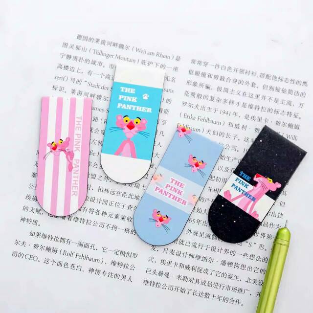 Jual Pink Panther Magnetic Bookmarks | Pembatas Buku Pink Panther ...