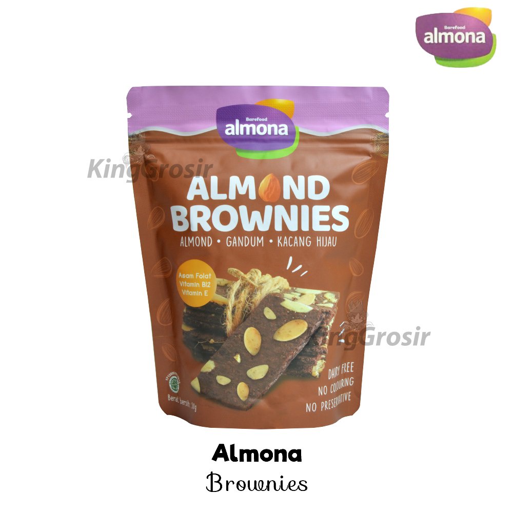 Jual Almona Almond Cookies Camilan Sehat Non Dairy Snack Almond ...
