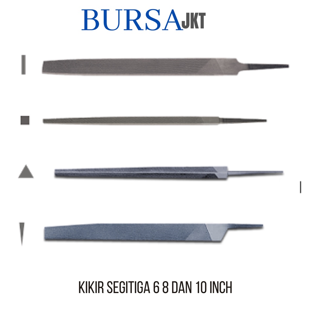 Jual KIKIR GERGAJI KIKIR SLIM FILES MODEL datar BULAT SEGITIGA 6 8 10 ...