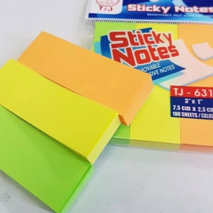 Jual T&J Labels Sticky Notes TJ - 631 | Shopee Indonesia