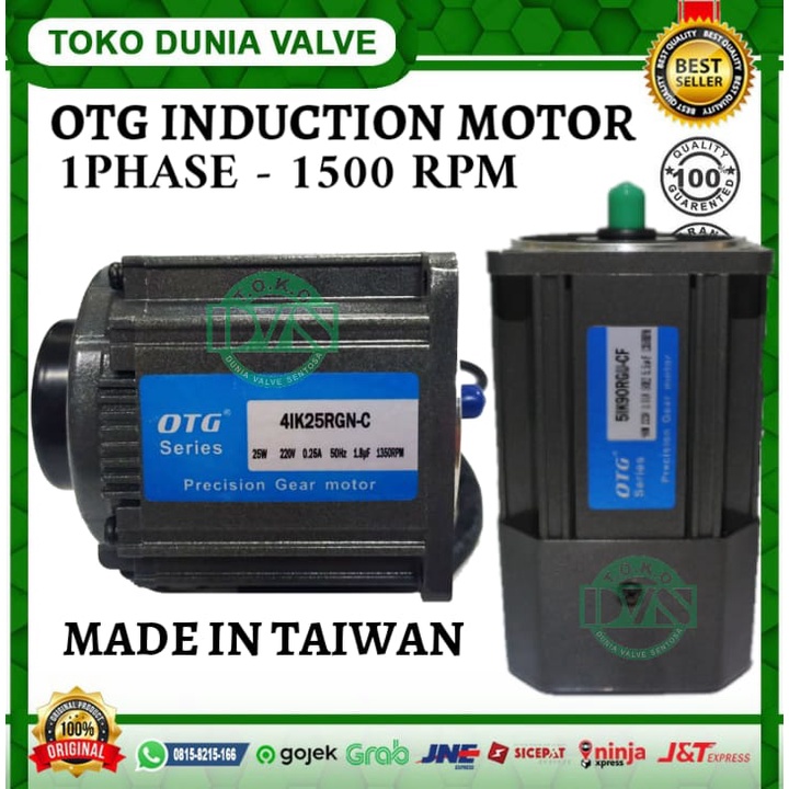 Jual OTG 6IK200GU-CF 200WATT 1PHASE 4POLE 220V INDUCTION MOTOR ...
