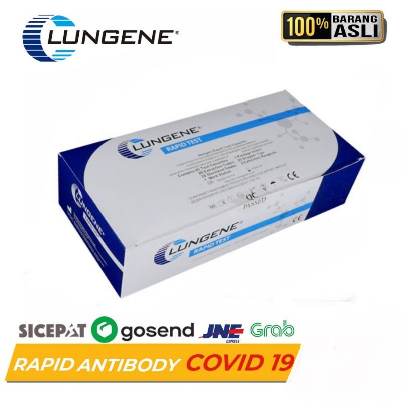 Jual Lungene Rapid Test Box Biru Antigen Swab Test Covid Isi