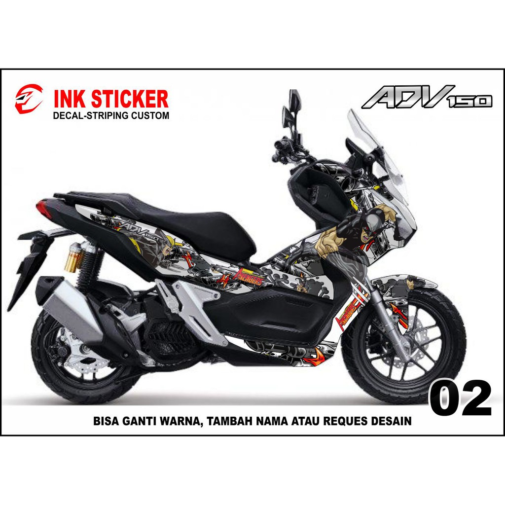 Jual Sticker Decal ADV 150 Desain 02 Fullbody | Shopee Indonesia