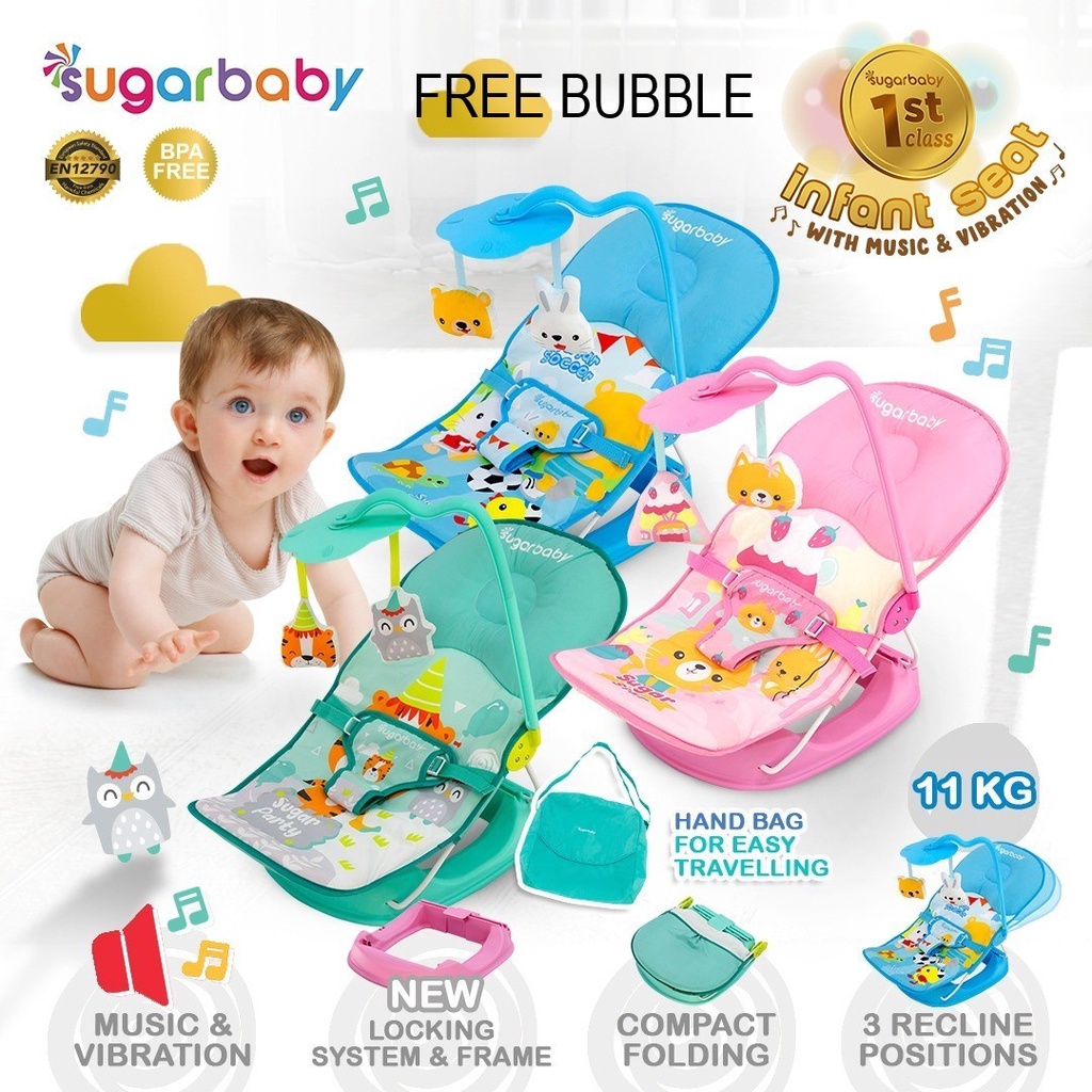 Jual Sugar baby infant seat bouncer / infant sugarbaby Kursi bayi Getar
