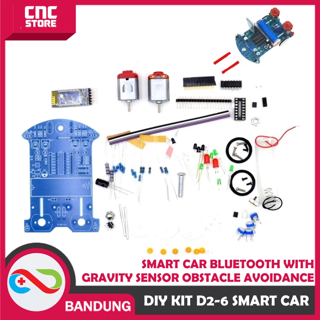 Jual D2-6 DIY KIT SMART CAR BLUETOOTH WITH GRAVITY SENSOR OBSTACLE ...