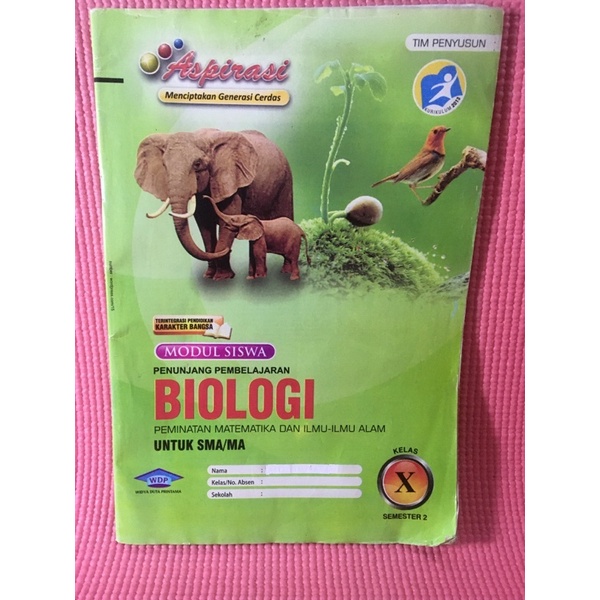 Jual BUKU BIOLOGI SEMESTER 2 KELAS 10 / 1 SMA (BEKAS) | Shopee Indonesia