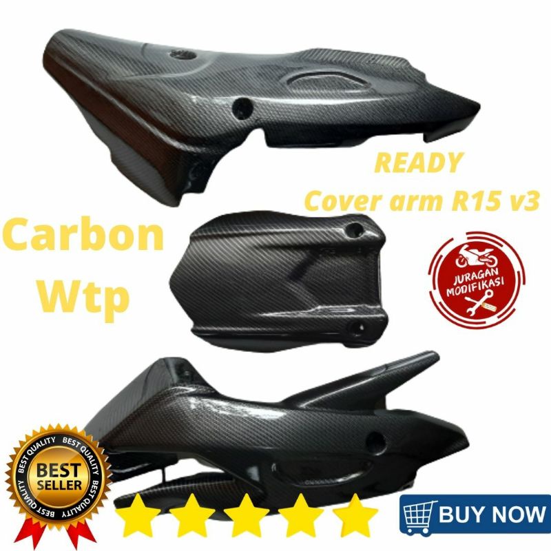 Jual Cover arm carbon r15 v3 hugger r15 v2 v4 spakbor belakang kolong ...
