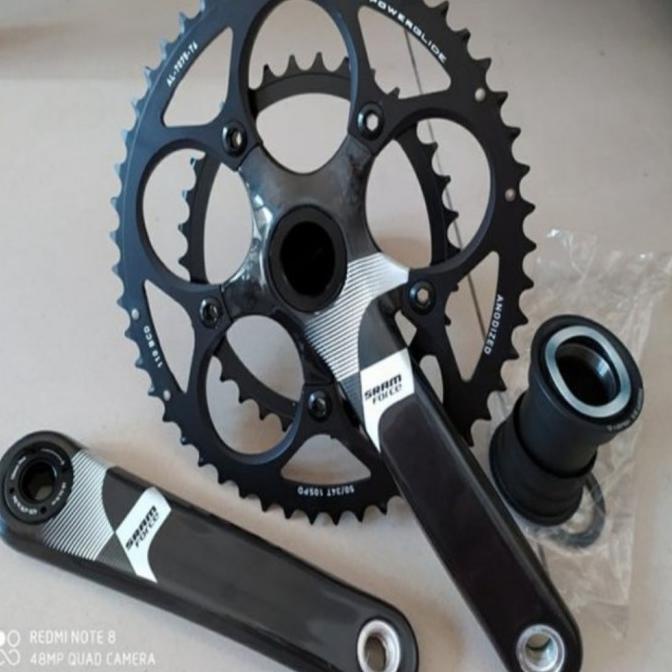 Pédalier SRAM K03 Alu/Carbone - 50/34 10 Vitesses - 170mm - Neuf