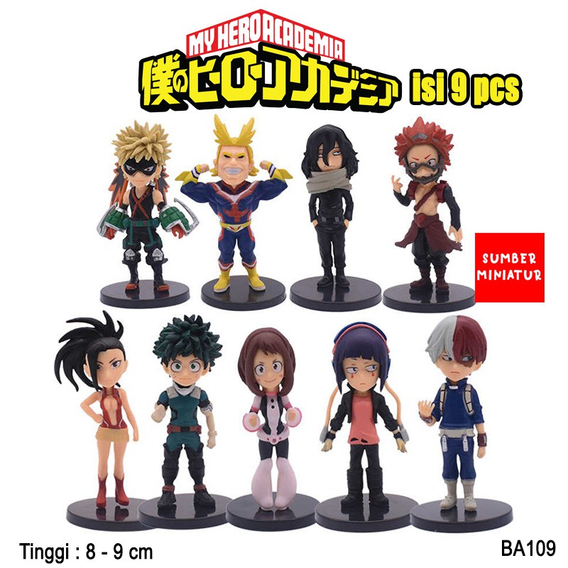 Jual My Hero Academia / Boku no Hero Academia Figure Set Pajangan isi 9 pcs Shopee Indonesia