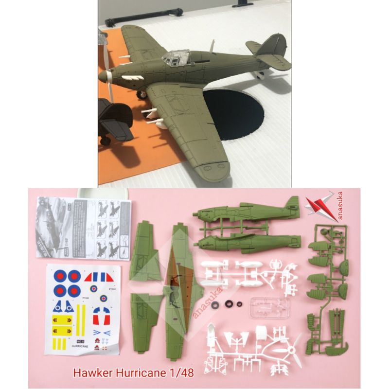 Jual Pesawat Hawker Hurricane Battle of Britain Model Kit Miniatur ...