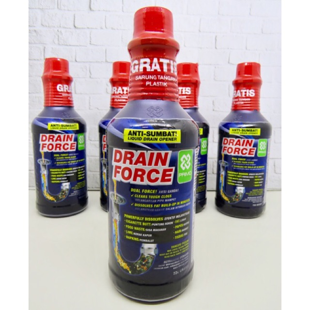 Jual Anti Sumbat Primo Drain Force / Soda Api Cair / Drain Opener Shopee Indonesia
