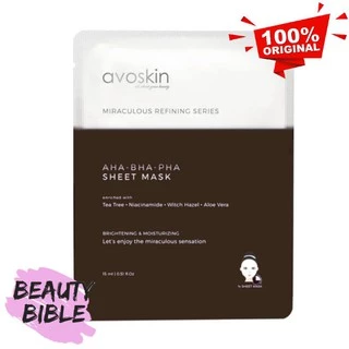 Jual avoskin miraculous refining aha-bha-pha sheet mask Harga Terbaik ...